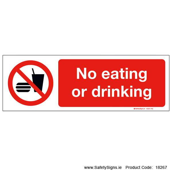 No Eating or Drinking - 18267