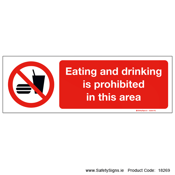 Eating and Drinking Prohibited - 18269