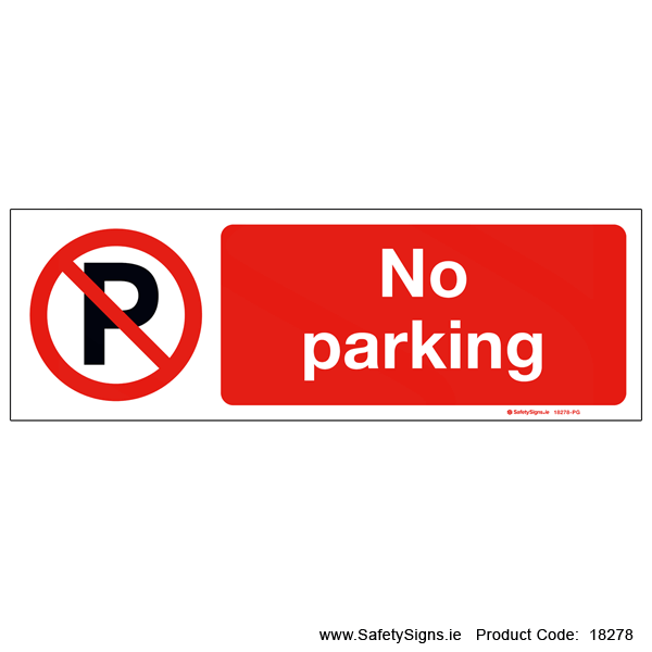 No Parking - 18278