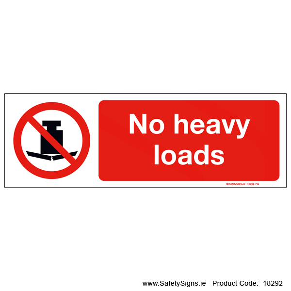 No Heavy Loads - 18292
