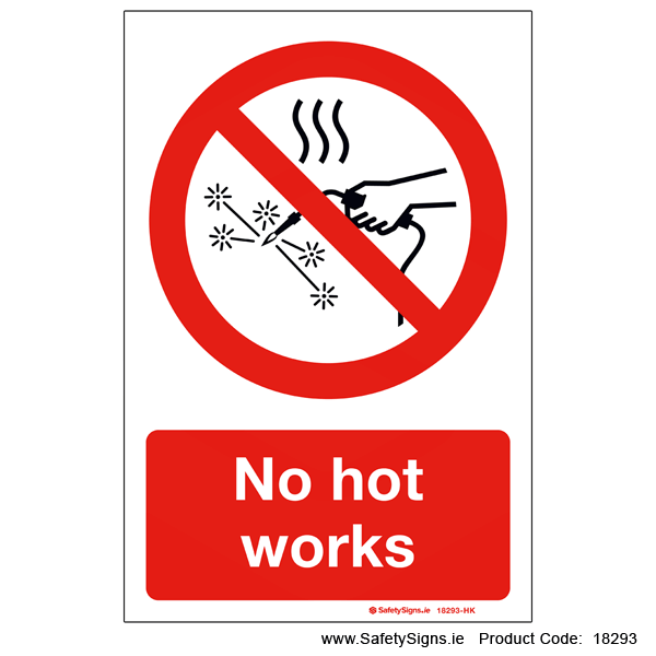 No Hot Works - 18293