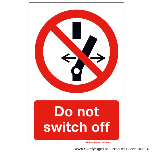 Do not Switch Off - 18304