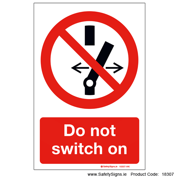 Do not Switch on - 18307