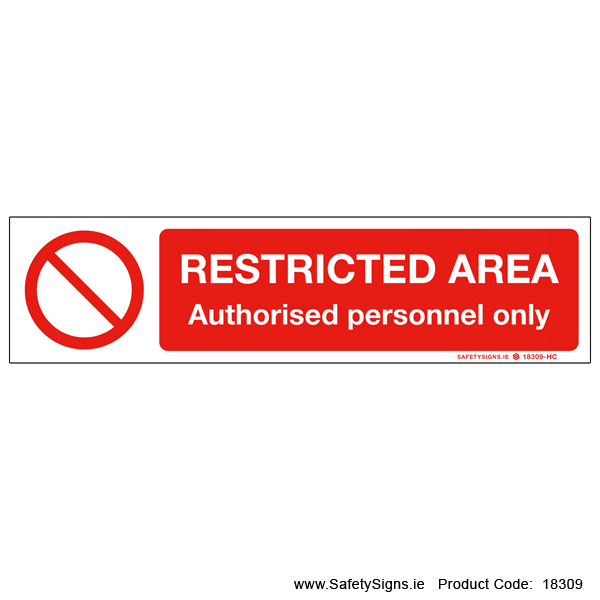 Restricted Area - 18309