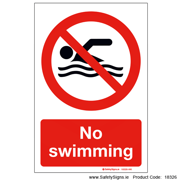 No Swimming - 18326