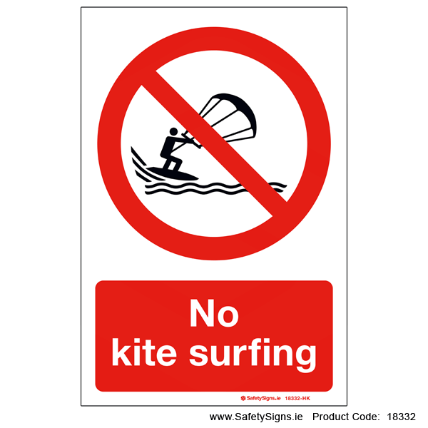 No Kite Surfing - 18332