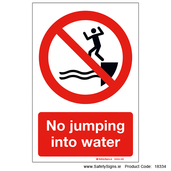 No Jumping into Water - 18334
