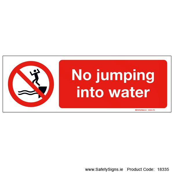 No Jumping into Water - 18335