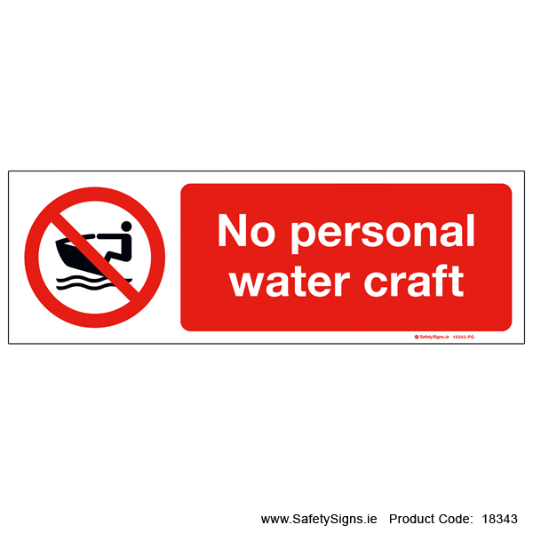 No Personal Water Craft - 18343
