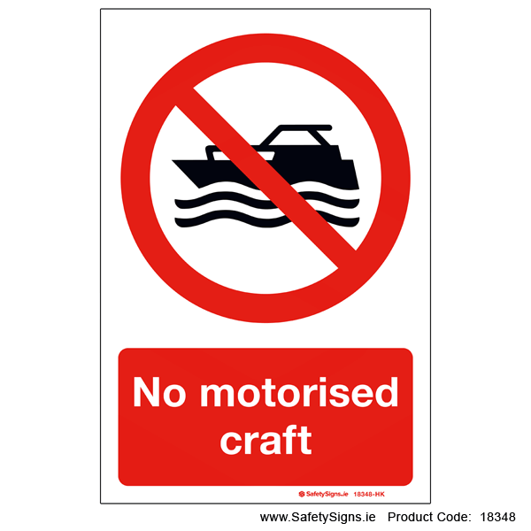 No Motorised Craft - 18348
