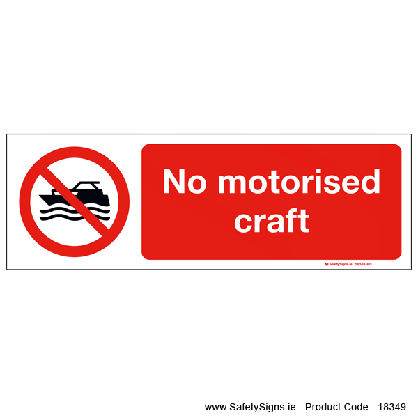 No Motorised Craft - 18349