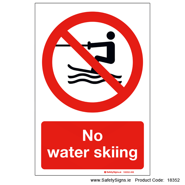 No Water Skiing - 18352