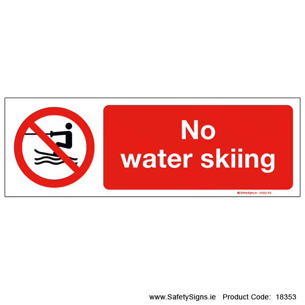 No Water Skiing - 18353