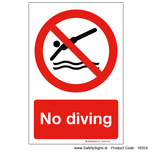 No Diving - 18354