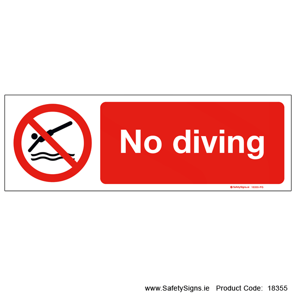 No Diving - 18355