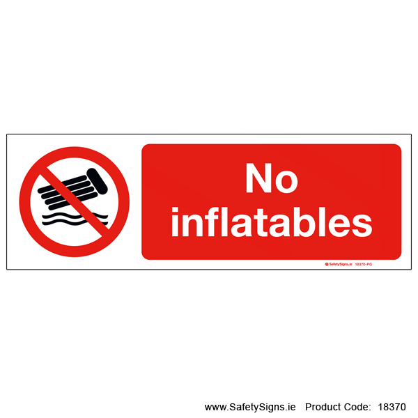 No Inflatables - 18370
