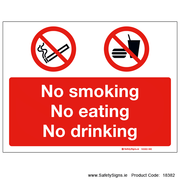 No Smoking No Eating - 18382