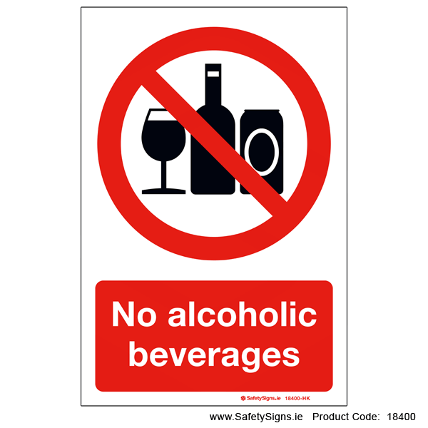 No Alcoholic Beverages - 18400