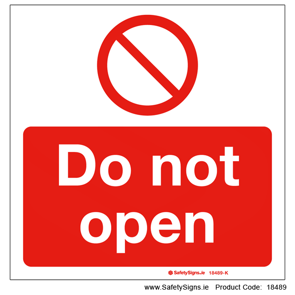 Do Not Open - 18489
