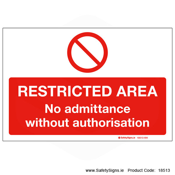 Restricted Area - 18513