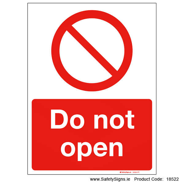 Do Not Open - 18522