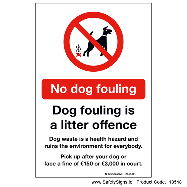 No Dog Fouling - 18548