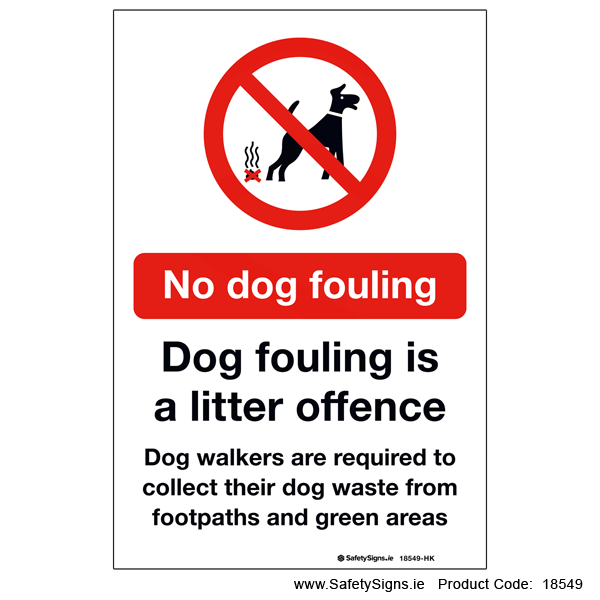 No Dog Fouling - 18549