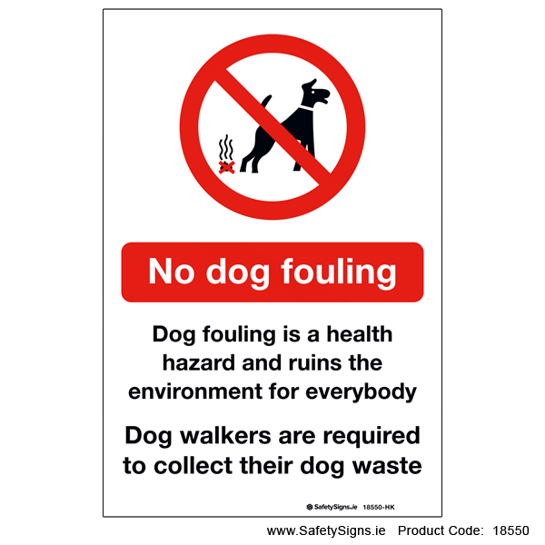 No Dog Fouling - 18550