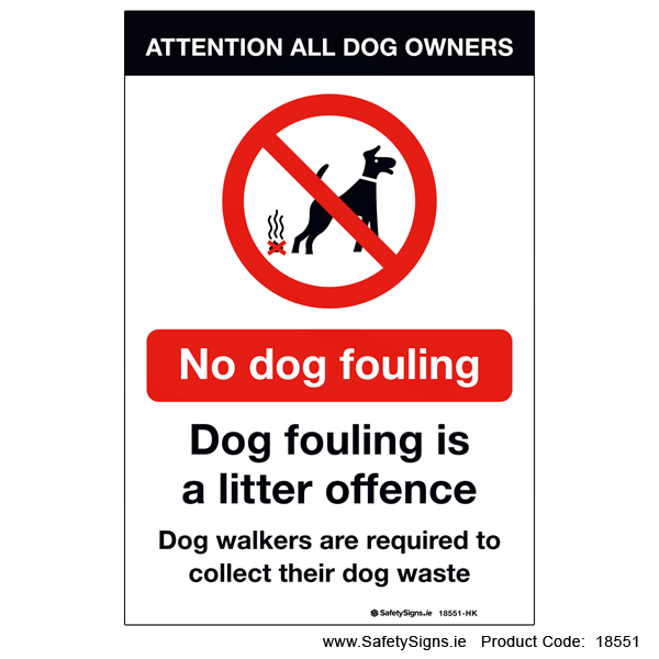 No Dog Fouling - 18551