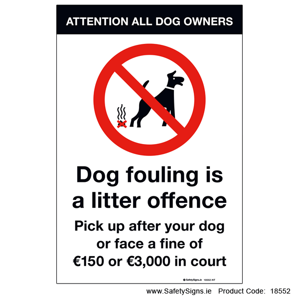 No Dog Fouling - 18552