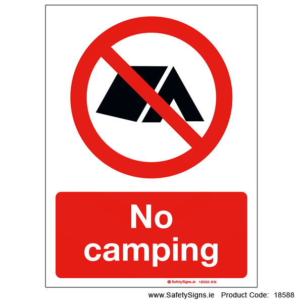 No Camping - 18588