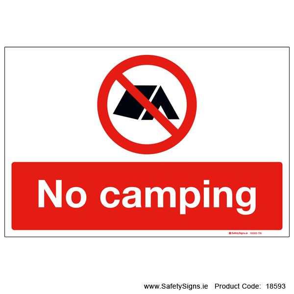 No Camping - 18593