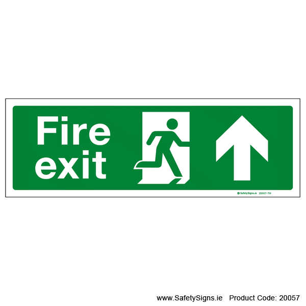 Fire Exit SG102 Arrow Up - 20057