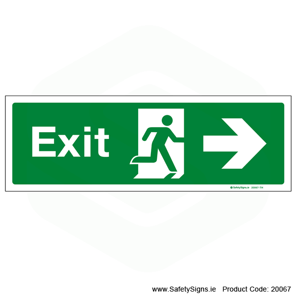 Exit SG103 Arrow Right - 20067