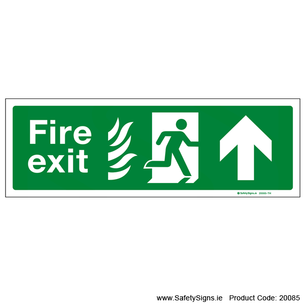 Fire Exit SG104 Arrow Up - 20085