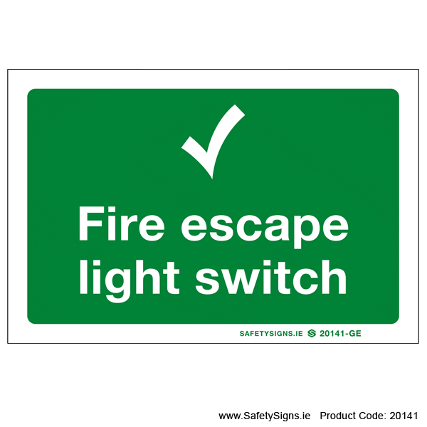 Fire Escape Light Switch - 20141