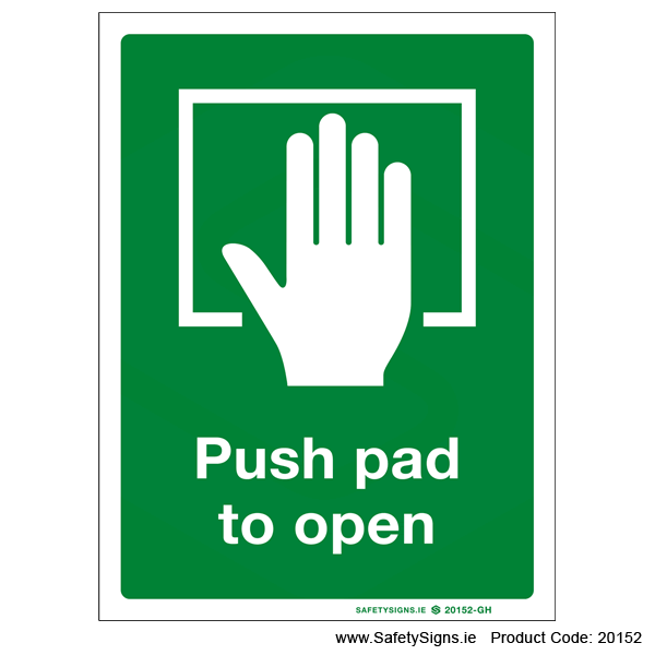 Push Pad to Open - 20152