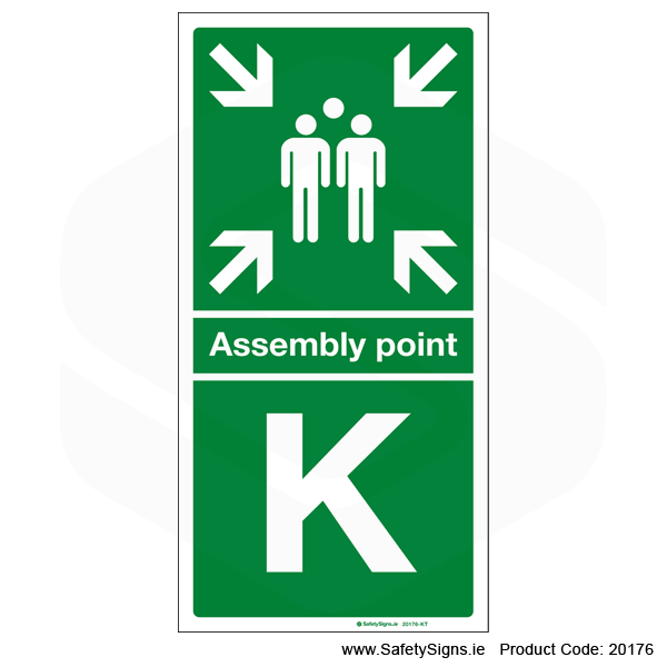 Fire Assembly Point SG304 - Letters K to O