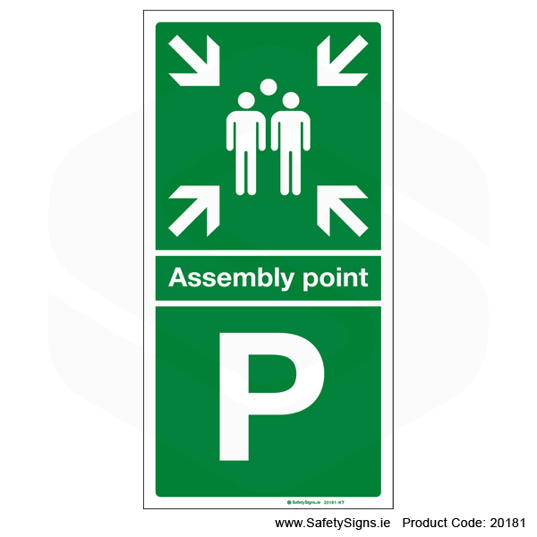 Fire Assembly Point SG304 - Letters P to T