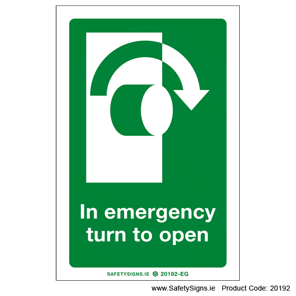 In Emergency Turn to Open - 20192