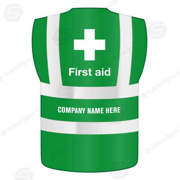 First Aid - Company Name - Hi-Viz Vest - 20200