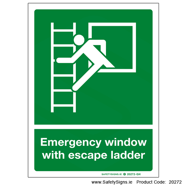 Emergency Window with Escape Ladder - 20272