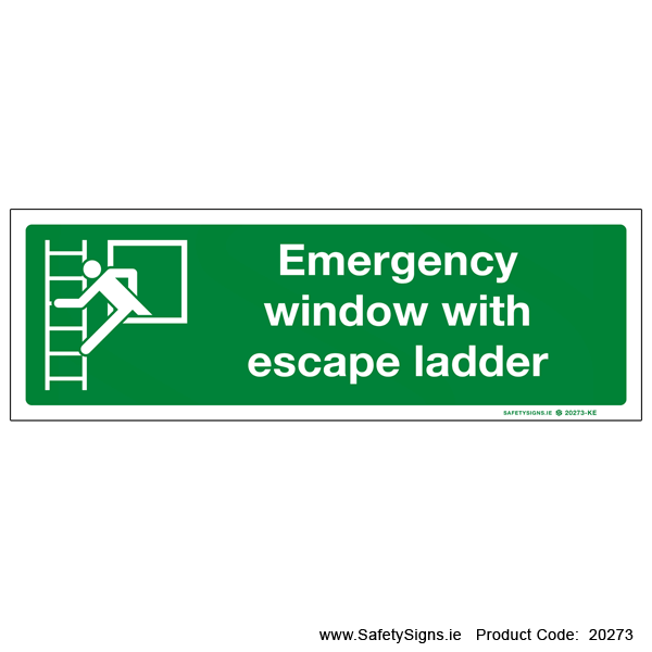 Emergency Window with Escape Ladder - 20273