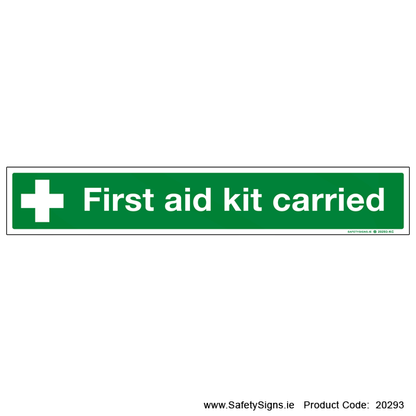 First Aid Kit Carried - 20293