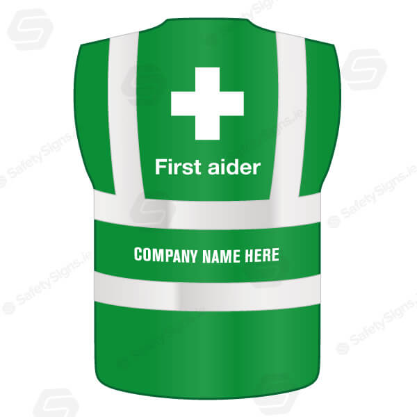 First Aider - Company Name - Hi-Viz Vest - 20321