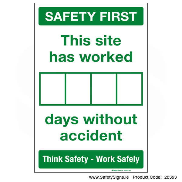 Number of Days Since Last Accident (Site) - 20393