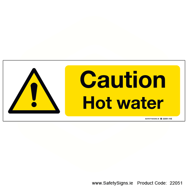 Caution Hot Water - 22051