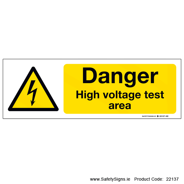 High Voltage Test Area - 22137