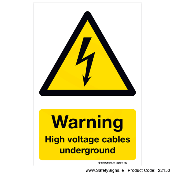 High Voltage Cables Underground - 22150
