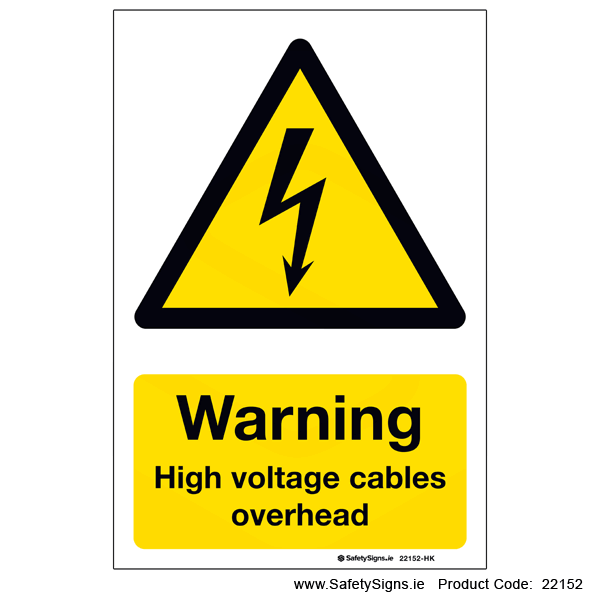 High Voltage Cables Overhead - 22152